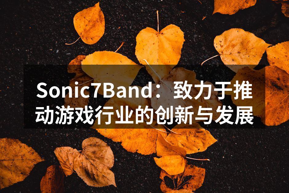 Sonic7Band：致力于推动游戏行业